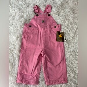 Carhartt Baby Girls' Bib Lines Overalls - Pink - 9 months 🩷